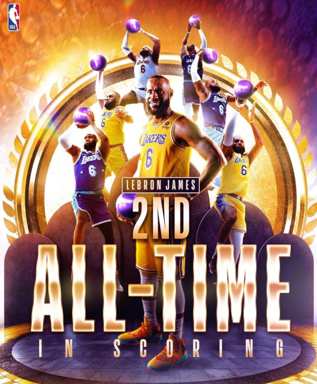 开云体育-中国官网登录入口-历史第二只是起点 詹姆斯得分榜封王还需多久？